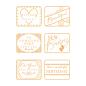 Preview: Tonic Studios - Stempelset "Rectangular sentiment" Clear Stamps