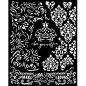 Preview: Stamperia - Schablone 20x25cm "Crown Be Yourself " Stencil