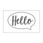 Preview: Vaessen Creative - Prägefolder "Hello" Embossingfolder