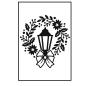 Preview: Darice - Prägefolder "Lamp And Wreath" Embossingfolder