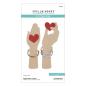Preview: Spellbinders - Stanzschablone "Bestie Heart in Hand" Dies