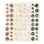 Preview: Spellbinders - Schmucksteine "Gold Flecked" Gemstones 72 Stück