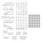 Preview: Spellbinders - Stempelset & Stanzschablone "Bestie Alphabet Beads & Sentiments" Clear Stamps & Dies