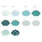 Preview: Piatek P13 - Light Chipboard Album Base w/Papers 6x8 Inch "Blue Cloud"