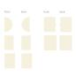 Preview: Piatek P13 - Light Chipboard Album Base w/Papers 6x8 Inch "Decorative Shapes"