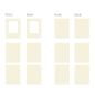Preview: Piatek P13 - Light Chipboard Album Base w/Papers 6x8 Inch "Frame"