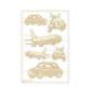 Preview: Piatek P13 - Stanzteile "Travel Journal" Chipboard Embellishments 01