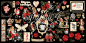 Preview: Graphic 45 - Stanzteile "Curiouser & Curiouser" Ephemera