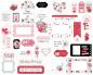 Preview: Echo Park - Stanzteile & Anhänger "Valentine's Day" Frames & Tags 