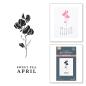 Preview: Spellbinders - Buchdrucktechnik "April Sweet Pea" BetterPress Plate