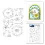 Preview: Spellbinders - Stempelset & Stanzschablone "Everyday Wreaths" Clear Stamps & Dies by Simon Hurley