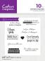 Preview: Crafters Companion - Stempelset "Written in Feathers" Clear Stamps