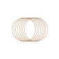 Preview: Vaessen Creative - Metallringe 20cm 3mm Antikes Gold 8 Stück