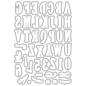 Preview: Sizzix - Stanzschablone "Fine Line Alpha 02" Framelits Craft Dies Design by 49 and Market
