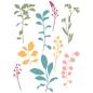 Preview: Sizzix - Stempelset "Fine Stems 01" Clear Stamps Design by 49 and Market