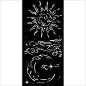 Preview: Stamperia - Schablone 12x25cm "Sun And Moon" Stencil