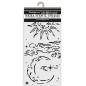 Preview: Stamperia - Schablone 12x25cm "Sun And Moon" Stencil