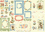 Preview: Graphic 45 - Stanzteile "Hip Hip Hooray" Chipboard Tags & Frames