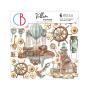 Preview: Ciao Bella - Pergamentpapier "Coral Reef" Vellum 6x6 Inch - 6 Bogen