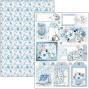 Preview: Ciao Bella - Stanzteile "Elegance of Blue" Creative Pad A4 - 9 Bogen