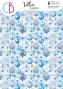 Preview: Ciao Bella - Pergamentpapier "Elegance of Blue" Vellum A4 - 6 Bogen