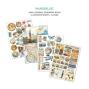 Preview: Ciao Bella - Designpapier & Stanzteile "Wanderlust" Junk Journal Ephemera Book A4 - 32 Bogen