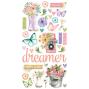 Preview: Simple Stories - Aufkleber "Vintage Flower Shoppe" Chipboard Sticker 