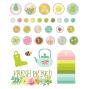 Preview: Simple Stories - Decorative Brads "Tea Garden" 
