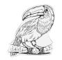 Preview: Crafters Companion - Stempel "Noble Toucan" Clear Stamps