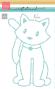 Preview: Marianne Design - Schablone 14,9x21cm "Sitting Cat" Stencil