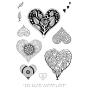 Preview: Katkin Krafts - Stempelset "Floral Hearts" Clear Stamps