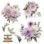Preview: Papers For you - Transfer Aufkleber "Dahlias" Decor Transfers 12x12 Inch