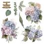 Preview: Papers For you - Transfer Aufkleber "Hydrangeas" Decor Transfers 12x12 Inch
