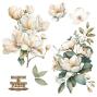 Preview: Papers For you - Transfer Aufkleber "Magnolias" Decor Transfers 12x12 Inch