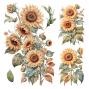 Preview: Papers For you - Transfer Aufkleber "Sunflowers" Decor Transfers 12x12 Inch