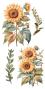 Preview: Papers For you - Transfer Aufkleber "Sunflowers" Decor Transfers 6x12 Inch