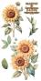 Preview: Papers For you - Transfer Aufkleber "Sunflowers" Decor Transfers 6x12 Inch