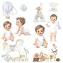 Preview: Papers For you - Transfer Aufkleber "Sweet Baby Boy" Decor Transfers 12x12 Inch