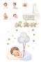Preview: Papers For you - Transfer Aufkleber "Sweet Baby Boy" Decor Transfers 8x12 Inch