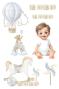 Preview: Papers For you - Transfer Aufkleber "Sweet Baby Boy" Decor Transfers 8x12 Inch