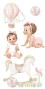 Preview: Papers For you - Transfer Aufkleber "Sweet Baby Girl" Decor Transfers 6x12 Inch
