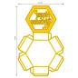 Preview: Nellie Snellen - Stanzschablone "Hexagon Shadowbox" Shape Dies