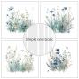 Preview: Simple and Basic - Designpapier "Blue Meadows" Paper Pack 6x6 Inch - 24 Bogen 