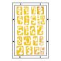 Preview: Sizzix - Schablone & Stempelset "Strength in Numbers" Stencil & Clear Stamps by Cat Kerr
