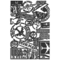 Preview: Sizzix - 3D Prägefolder "Airmail" Embossing Folder Design by Tim Holtz