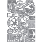Preview: Sizzix - 3D Prägefolder "Airmail" Embossing Folder Design by Tim Holtz