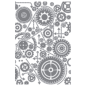 Preview: Sizzix - 3D Prägefolder "Gears" Embossing Folder Design by Tim Holtz