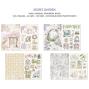 Preview: Ciao Bella - Designpapier & Stanzteile "Secret Garden" Junk Journal Ephemera Book A4 - 32 Bogen