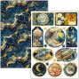 Preview: Ciao Bella - Stanzteile "Celestial" Creative Pad A4 - 9 Bogen