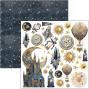 Preview: Ciao Bella - Stanzteile "Celestial" Fussy Cut Pad - 24 Bogen